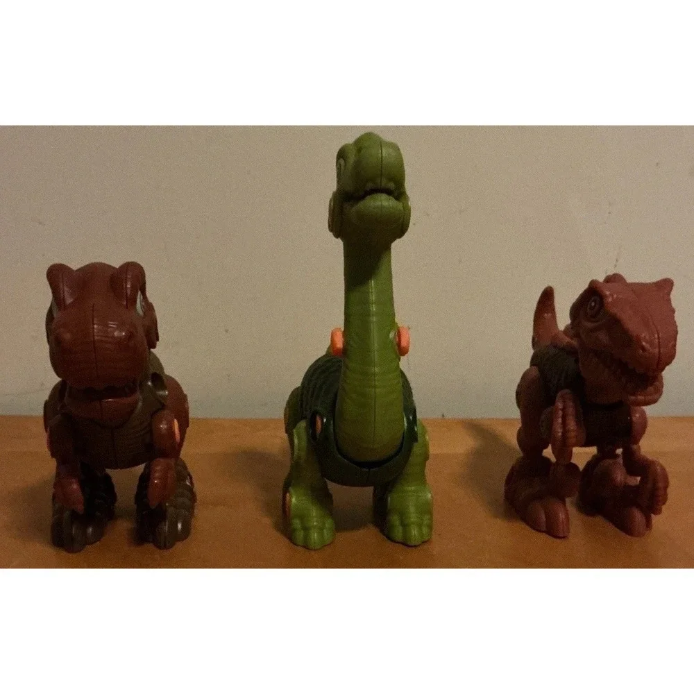 Take Part Stem‎ Building Dinosaurs With Power Drill And Screwdrivers, Lot Of 7